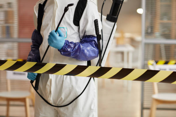 Professional Biohazard Cleanup technician working in Levittown, NY